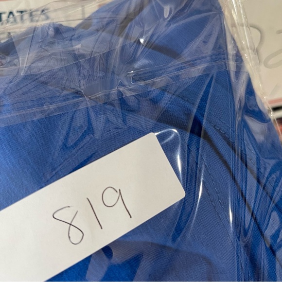 Seven7 Womens Tied Dress Size 2X Blue Short Sleeve Pockets Pullover Casual - Picture 9 of 9